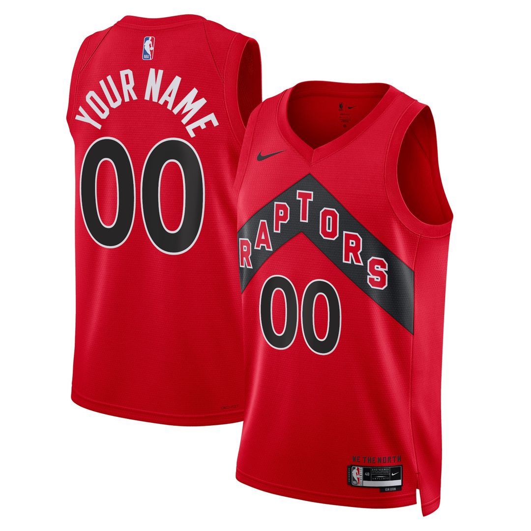 Toronto Raptors Nike Unisex Swingman Custom Jersey Red product image 4