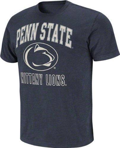Penn State Nittany Lions Navy Outfield Slub Knit T-Shirt product image 1, provided for visual reference and product detail