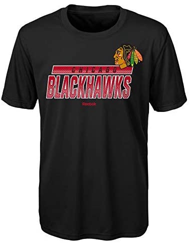 Youth Chicago Blackhawks Glossed Over T-Shirt By Reebok product image 1, provided for visual reference and product detail