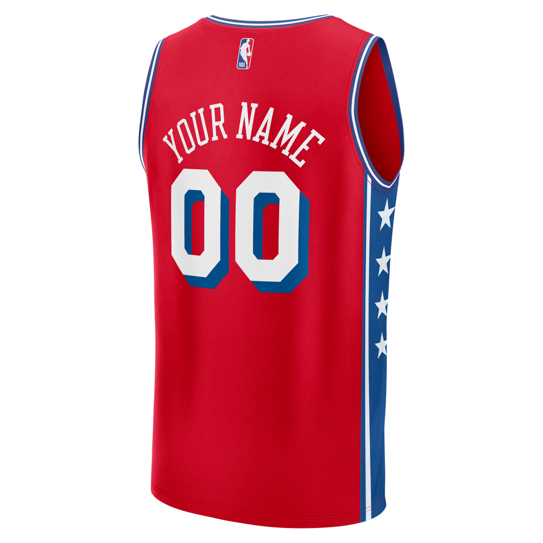 Philadelphia 76ers Fanatics Fast Break Custom Jersey - Icon product image 3
