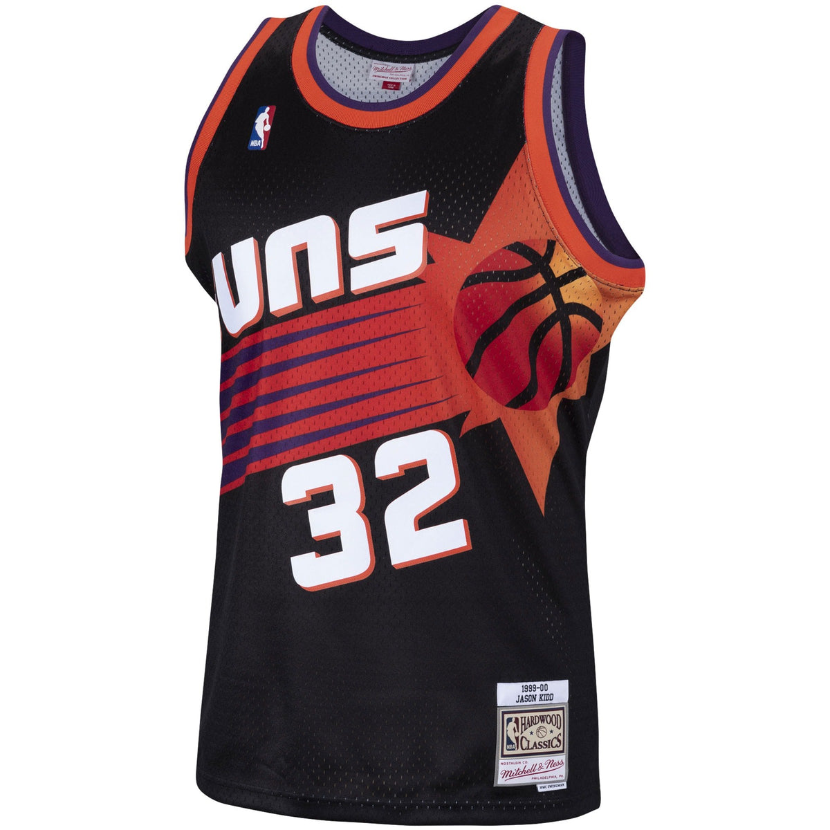 Phoenix Suns Jason Kidd Mitchell & Ness Black 1999-2000 Hardwood Classics Swingman Jersey for Men product image 2, provided