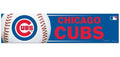 Chicago Cubs Baseball 3X12 Bumper Strip product image 1, provided for visual reference and product detail review