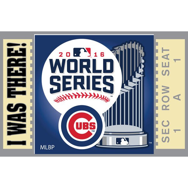 Chicago Cubs 2016 World Series Bound I Was There Lapel Pin product image 1, provided for visual reference and product detail