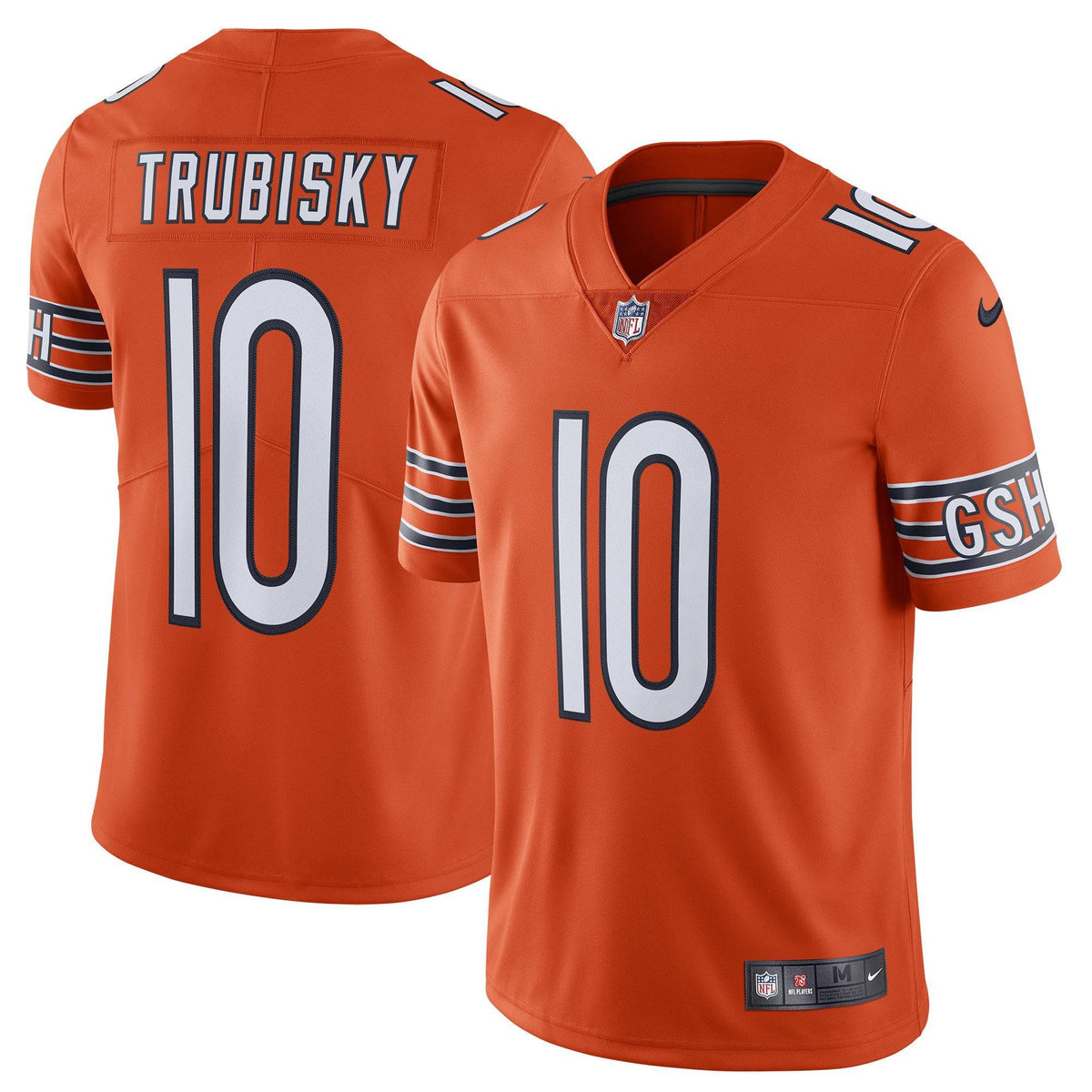 Nike Mitchell Trubisky Orange Chicago Bears Alternate Vapor Untouchable Limited Player Jersey for Men product image 1,