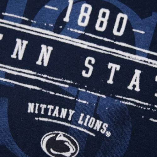 NIKE Penn State Nittany Lions Navy Blue Banner Year Vintage T-shirt product image 2, provided for visual reference and