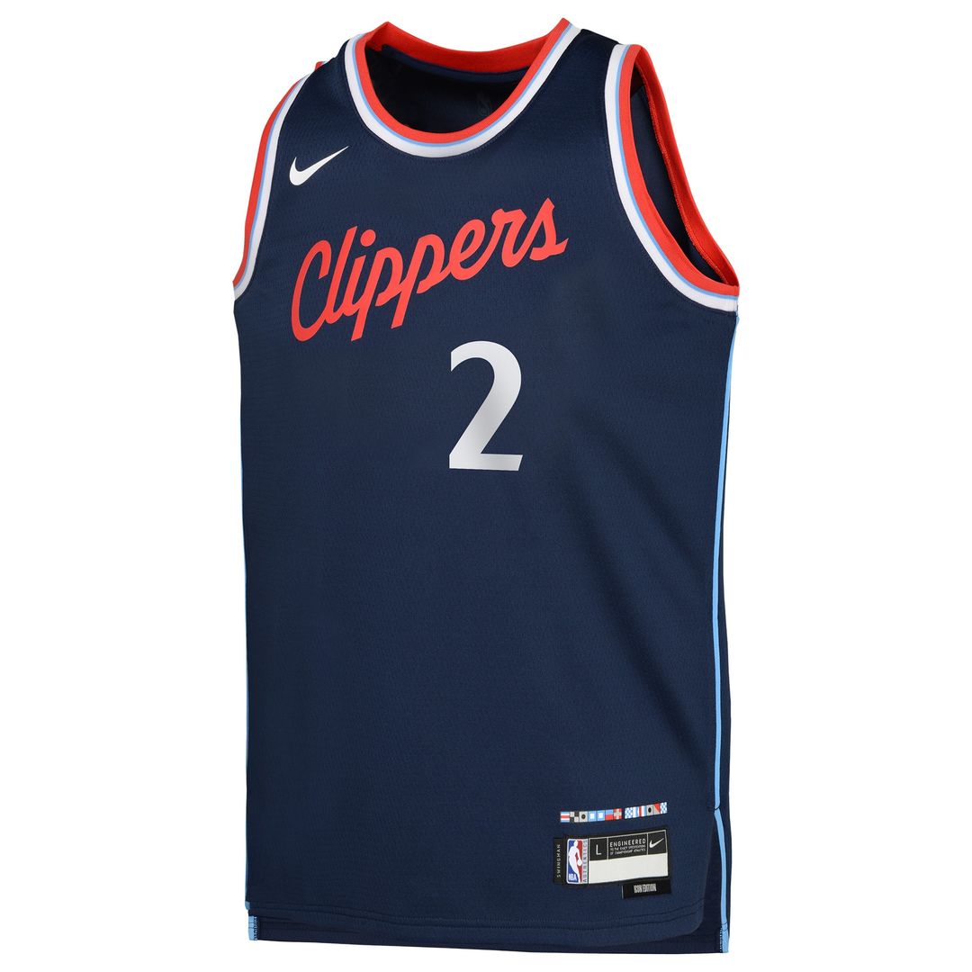 LA Clippers Kawhi Leonard Nike Youth Swingman Jersey - Icon product image 2