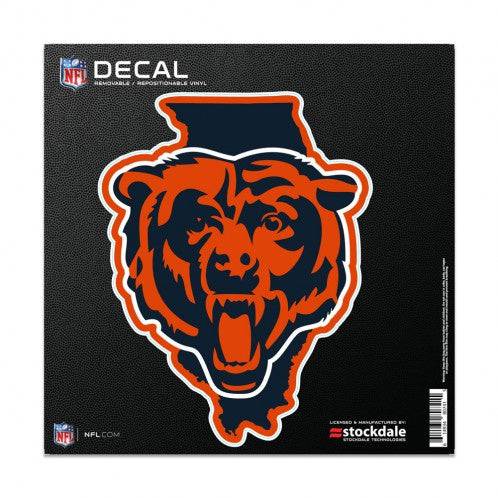 Chicago Bears 6X6 "State" All Surface Decal By Wincraft product image 1, provided for visual reference and product detail