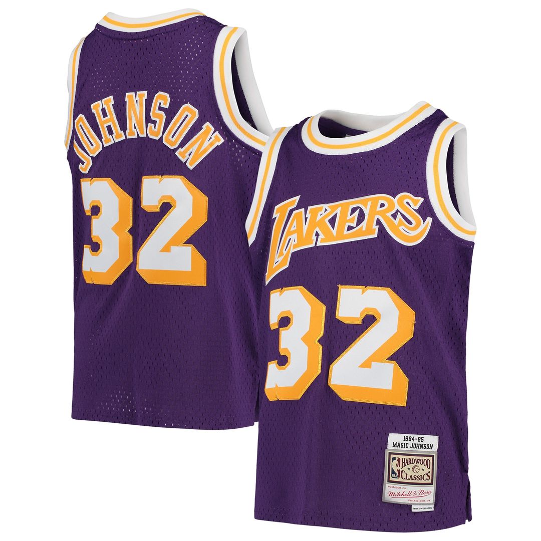 Los Angeles Lakers Magic Johnson Mitchell & Ness Youth 1984 product image 1