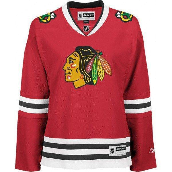Chicago Blackhawks Premier Home Reebok Jersey for Women product image 1, provided for visual reference and product detail