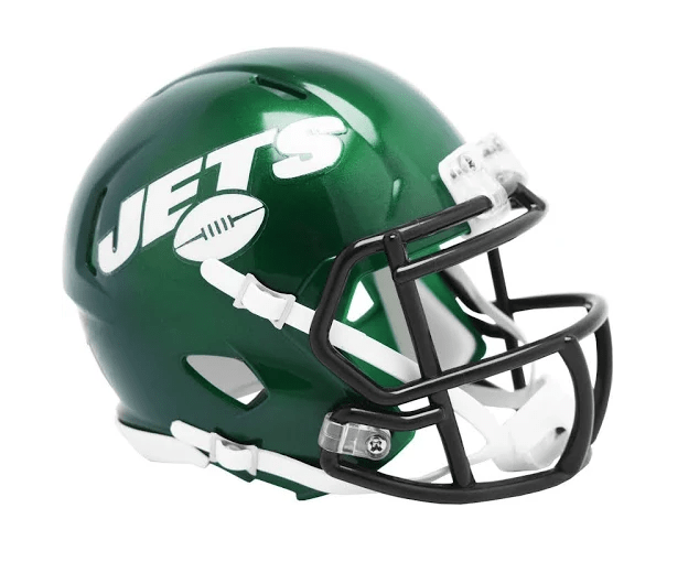 Riddell New York Jets Speed Mini Helmet product image 1, provided for visual reference and product detail review