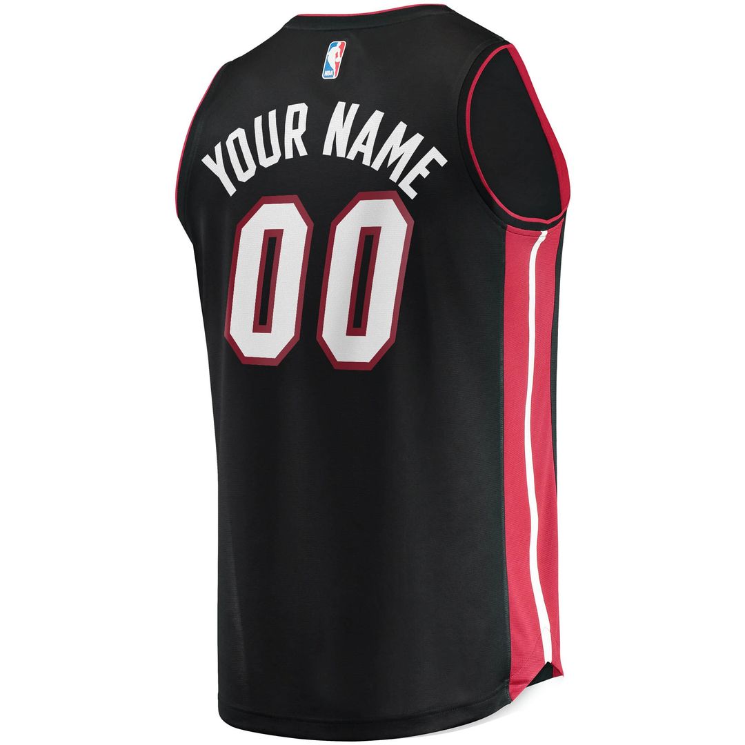 Miami Heat Fanatics Fast Break Custom Replica Jersey Black product image 3