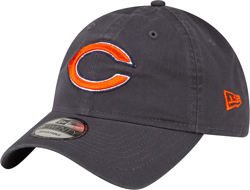 Chicago Bears New Era Dark Gray 'C' Logo 9TWENTY Adjustable Hat product image 1, provided for visual reference and product