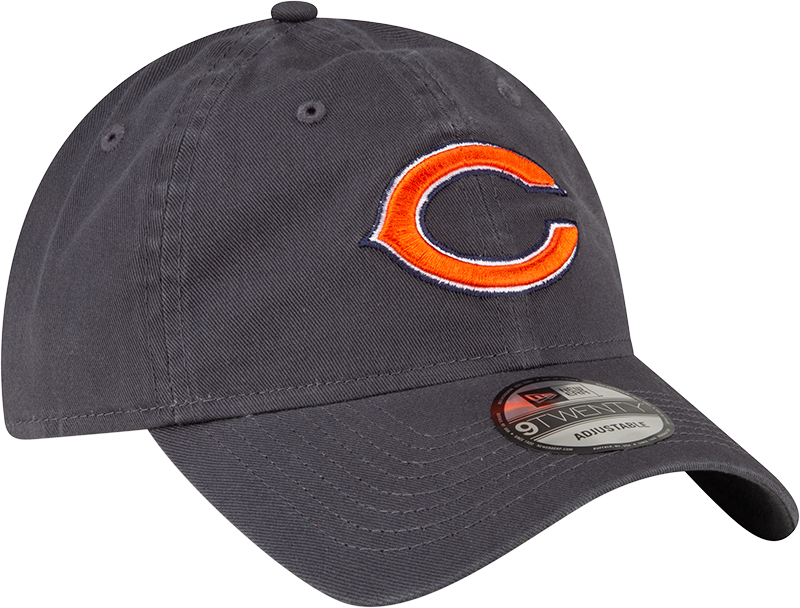 Chicago Bears New Era Dark Gray 'C' Logo 9TWENTY Adjustable Hat product image 3, provided for visual reference and product