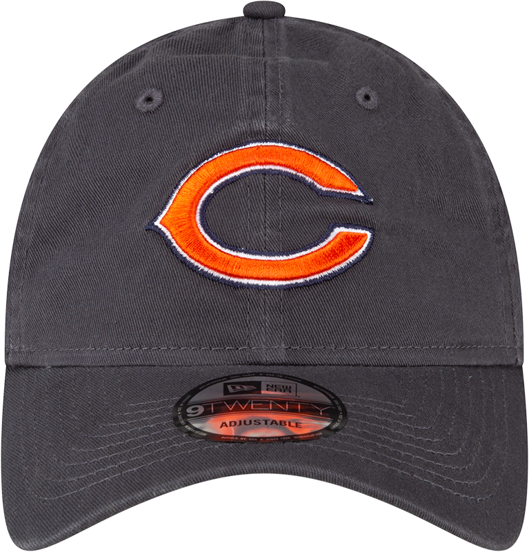 Chicago Bears New Era Dark Gray 'C' Logo 9TWENTY Adjustable Hat product image 2, provided for visual reference and product