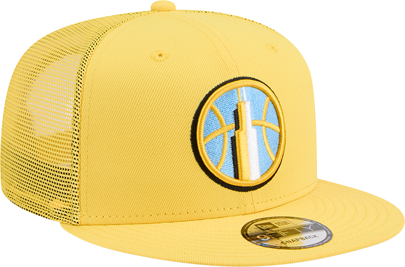 Chicago Sky New Era Yellow Trucker 9FIFTY Snapback Hat product image 3, provided for visual reference and product detail