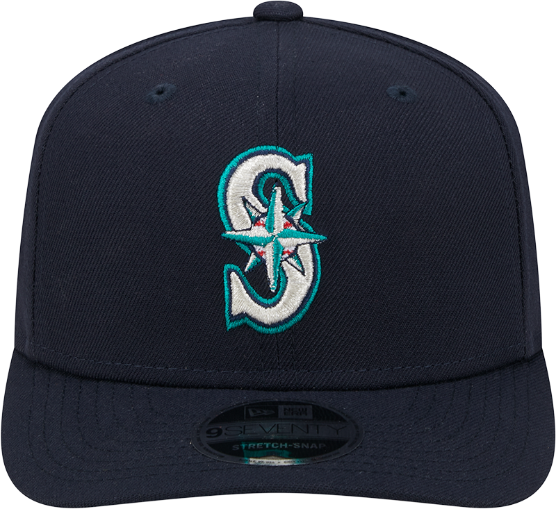 Seattle Mariners New Era Home Navy 9SEVENTY Adjustable Hat-Player Replica product image 2, provided for visual reference and