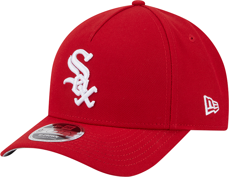 Chicago White Sox Red Primary Logo 9FORTY A-Frame M-Crown Adjustable Hat product image 1, provided for visual reference and