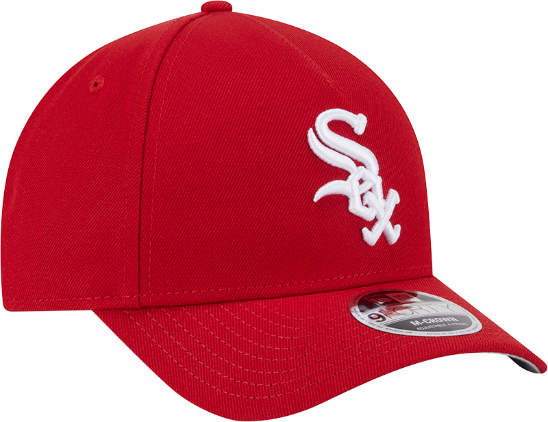Chicago White Sox Red Primary Logo 9FORTY A-Frame M-Crown Adjustable Hat product image 3, provided for visual reference and