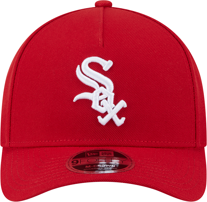 Chicago White Sox Red Primary Logo 9FORTY A-Frame M-Crown Adjustable Hat product image 2, provided for visual reference and