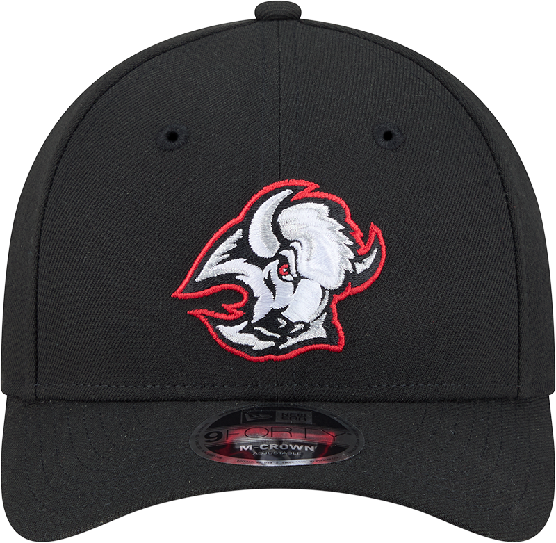 Buffalo Sabres Black New Era 9FORTY M-Crown Adjustable Hat for Men product image 2, provided for visual reference and