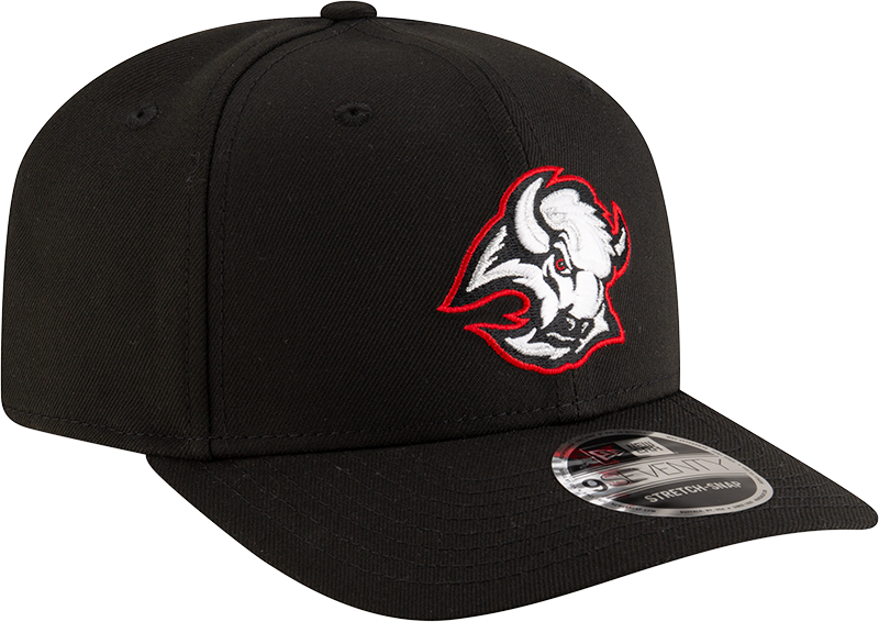 Buffalo Sabres Black New Era 9SEVENTY Adjustable Hat for Men product image 3, provided for visual reference and product
