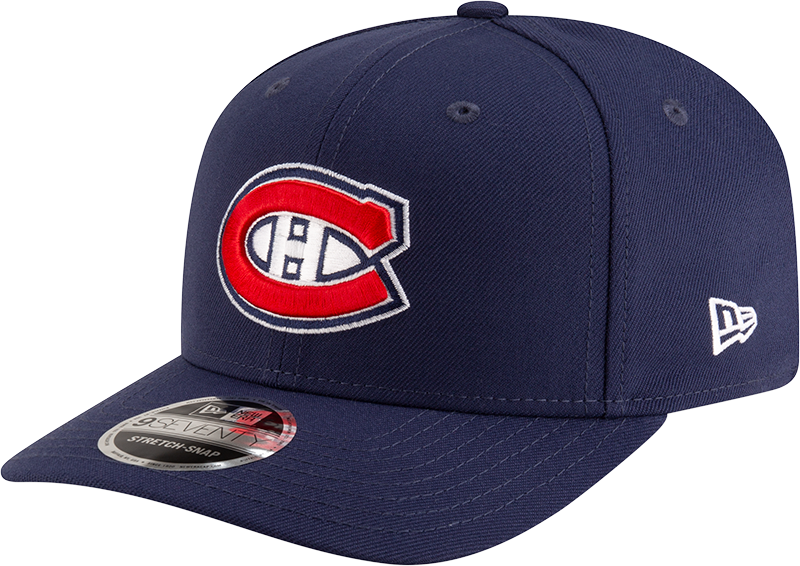 Montreal Canadiens Blue New Era 9SEVENTY Adjustable Hat for Men product image 1, provided for visual reference and product