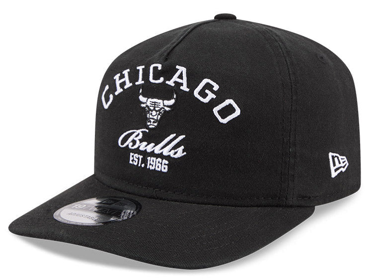 Chicago Bulls New Era Stacked Black 19TWENTY Adjustable Hat for Men product image 1, provided for visual reference and