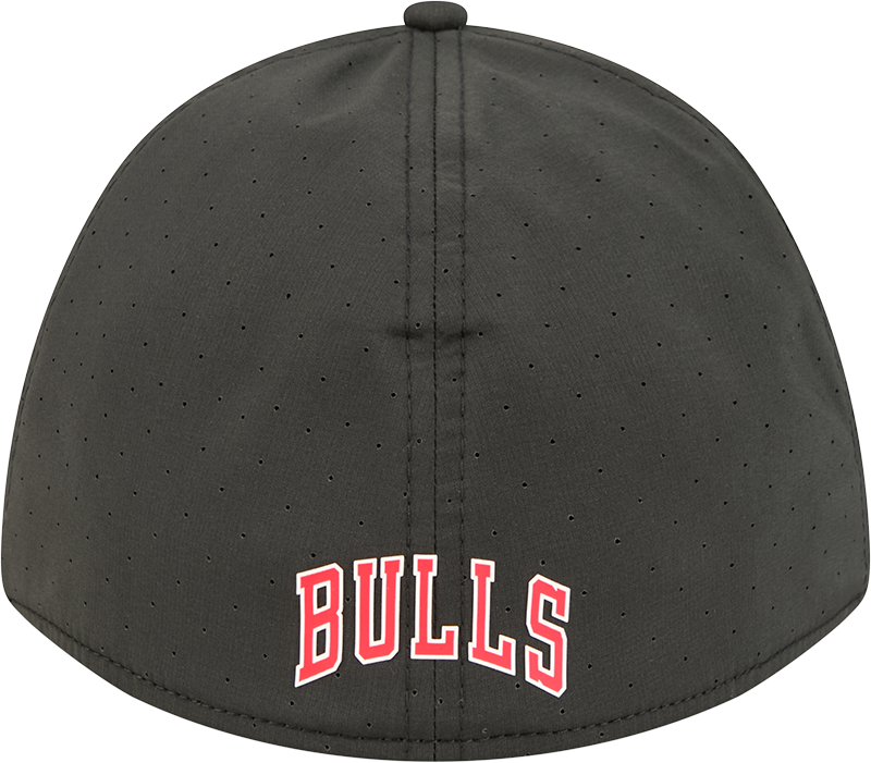 Chicago Bulls New Era Assist Black M-Crown 39THIRTY Flex Hat for Men product image 6, provided for visual reference and