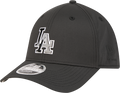 Los Angeles Dodgers New Era M-Crown 39Thirty Metallic Black Performance Flex Fit Hat product image 1, provided for visual