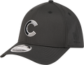 Chicago Cubs New Era M-Crown 39Thirty Metallic Black Performance Flex Fit Hat product image 1, provided for visual reference