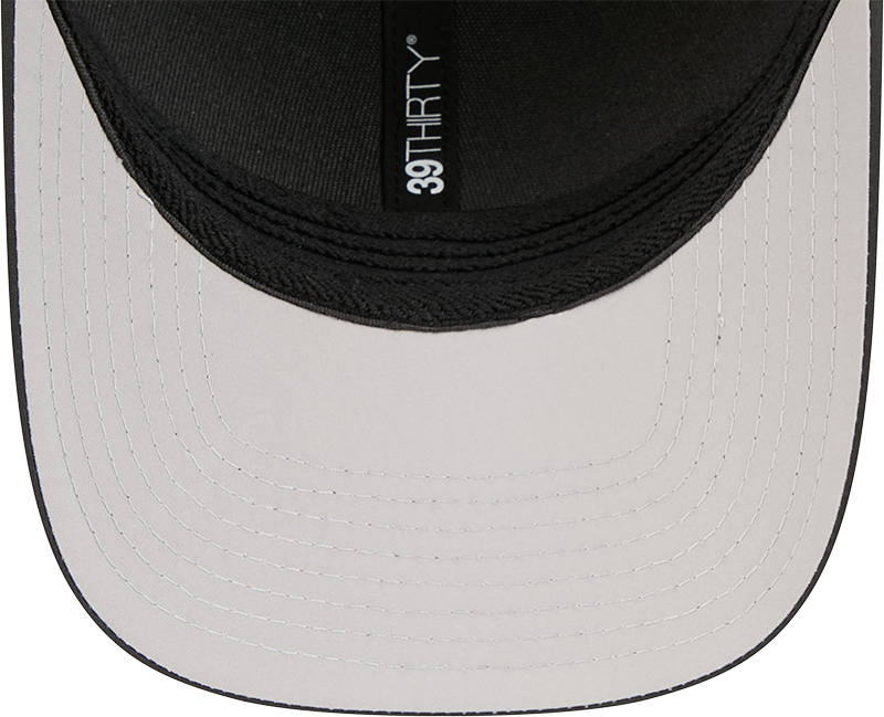 Chicago Cubs New Era M-Crown 39Thirty Metallic Black Performance Flex Fit Hat product image 7, provided for visual reference