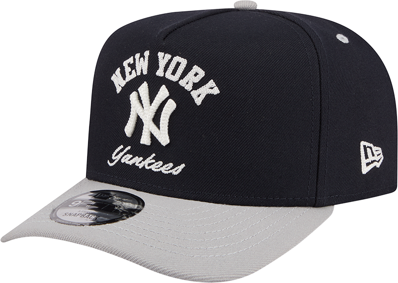 New York Yankees New Era Arched Navy A-Frame 9FIFTY Snapback Hat product image 3, provided for visual reference and product