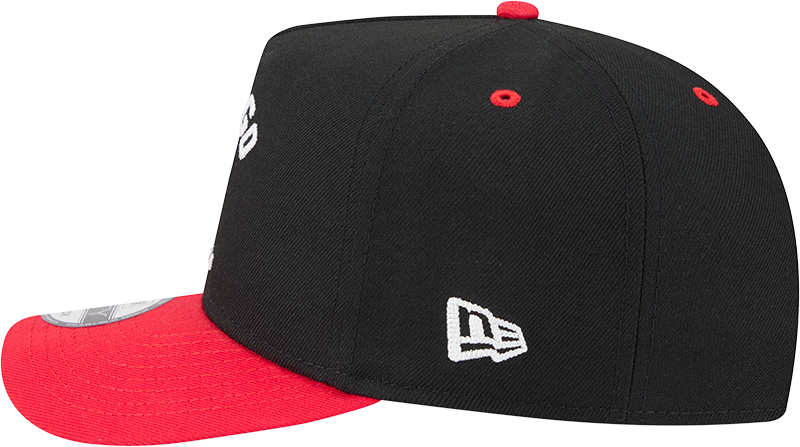 Chicago Bulls New Era Arched Black A-Frame 9FIFTY Snapback Hat product image 6, provided for visual reference and product