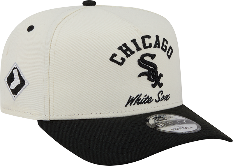 Chicago White Sox New Era Arched Ivory A-Frame 9FIFTY Snapback Hat product image 1, provided for visual reference and