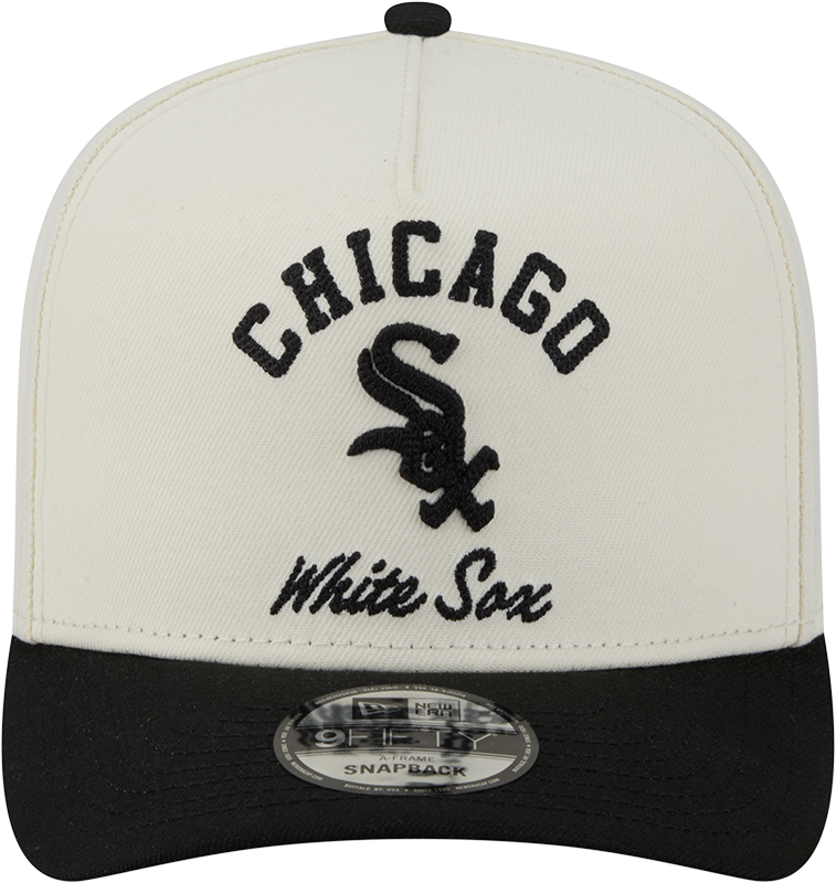 Chicago White Sox New Era Arched Ivory A-Frame 9FIFTY Snapback Hat product image 2, provided for visual reference and