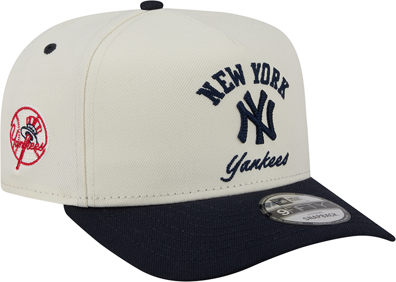 New York Yankees New Era Arched Ivory A-Frame 9FIFTY Snapback Hat product image 1, provided for visual reference and product