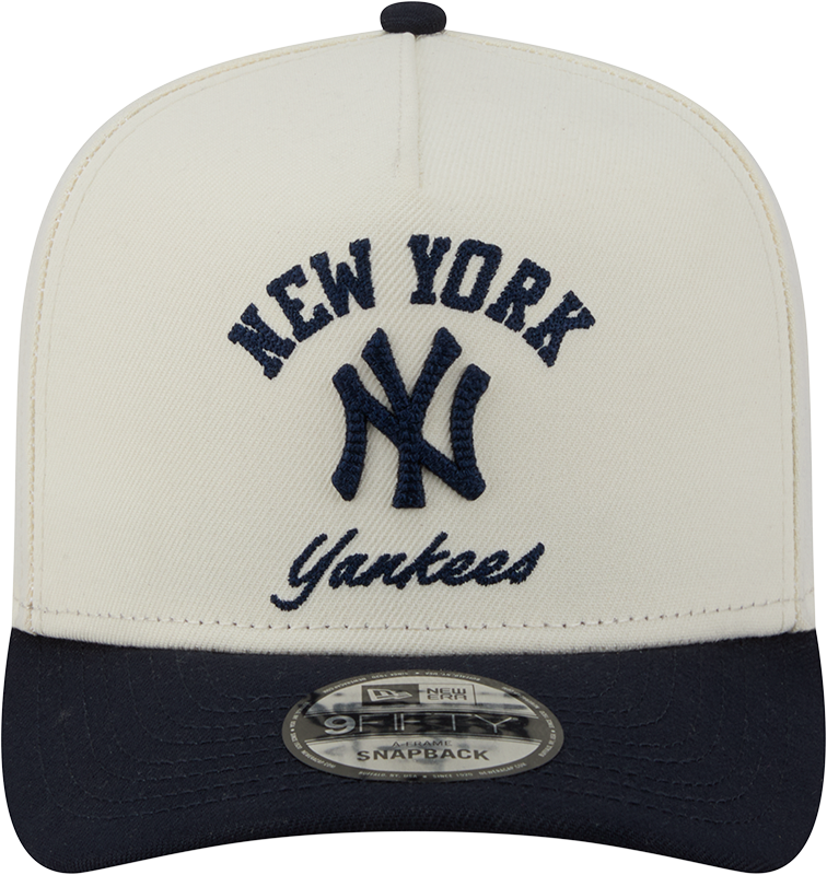 New York Yankees New Era Arched Ivory A-Frame 9FIFTY Snapback Hat product image 2, provided for visual reference and product