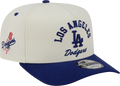 Los Angeles Dodgers New Era Arched Ivory A-Frame 9FIFTY Snapback Hat product image 1, provided for visual reference and