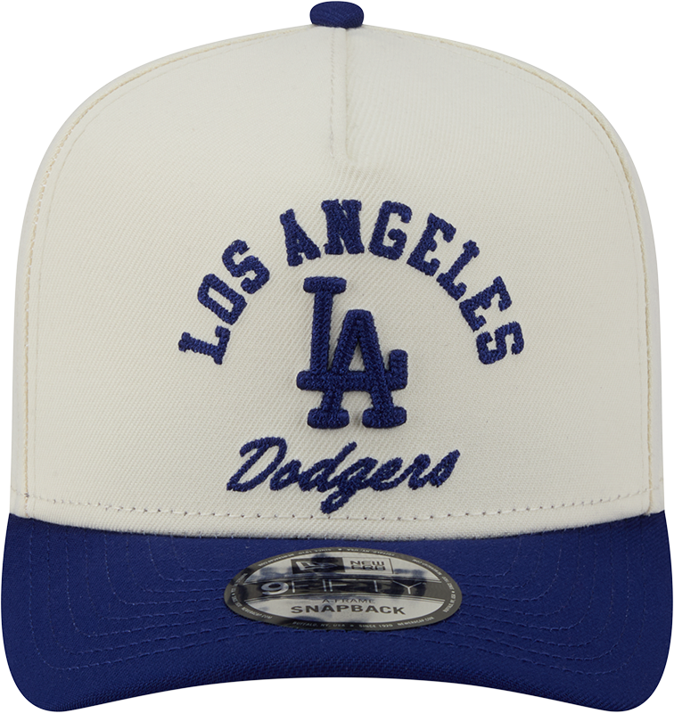 Los Angeles Dodgers New Era Arched Ivory A-Frame 9FIFTY Snapback Hat product image 2, provided for visual reference and