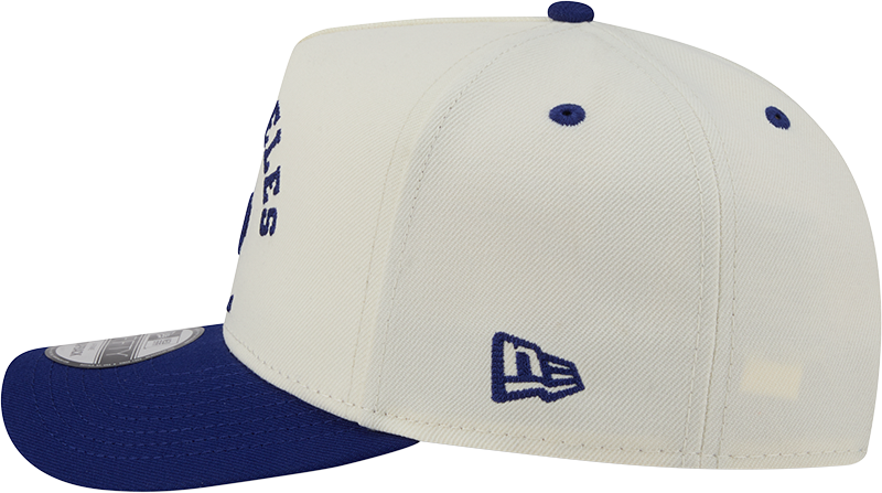 Los Angeles Dodgers New Era Arched Ivory A-Frame 9FIFTY Snapback Hat product image 7, provided for visual reference and