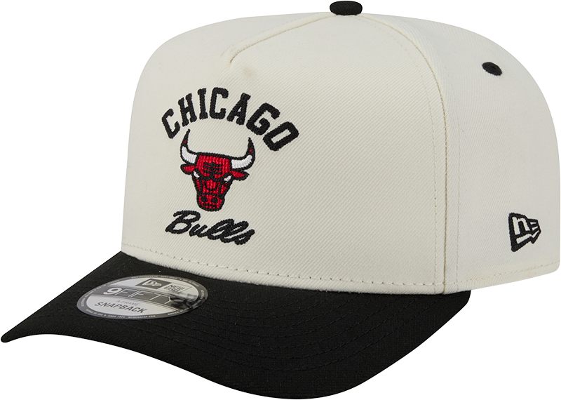 Chicago Bulls New Era Arched Ivory A-Frame 9FIFTY Snapback Hat product image 3, provided for visual reference and product