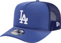 Los Angeles Dodgers New Era Blue Worn A-Frame 9FIFTY Trucker Snapback Hat product image 1, provided for visual reference and