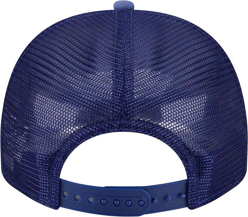 Los Angeles Dodgers New Era Blue Worn A-Frame 9FIFTY Trucker Snapback Hat product image 5, provided for visual reference and