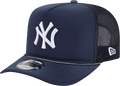 New York Yankees New Era Navy Worn A-Frame 9FIFTY Trucker Snapback Hat product image 1, provided for visual reference and