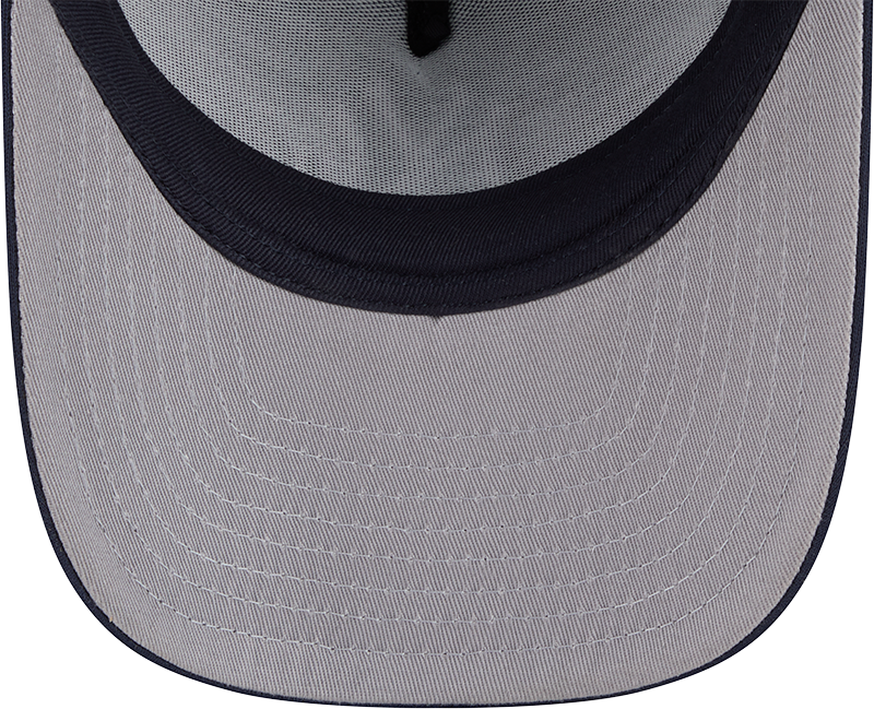 New York Yankees New Era Navy Worn A-Frame 9FIFTY Trucker Snapback Hat product image 7, provided for visual reference and