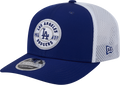 Los Angeles Dodgers New Era Circle Patch 9SEVENTY Trucker Adjustable Hat for Men product image 1, provided for visual