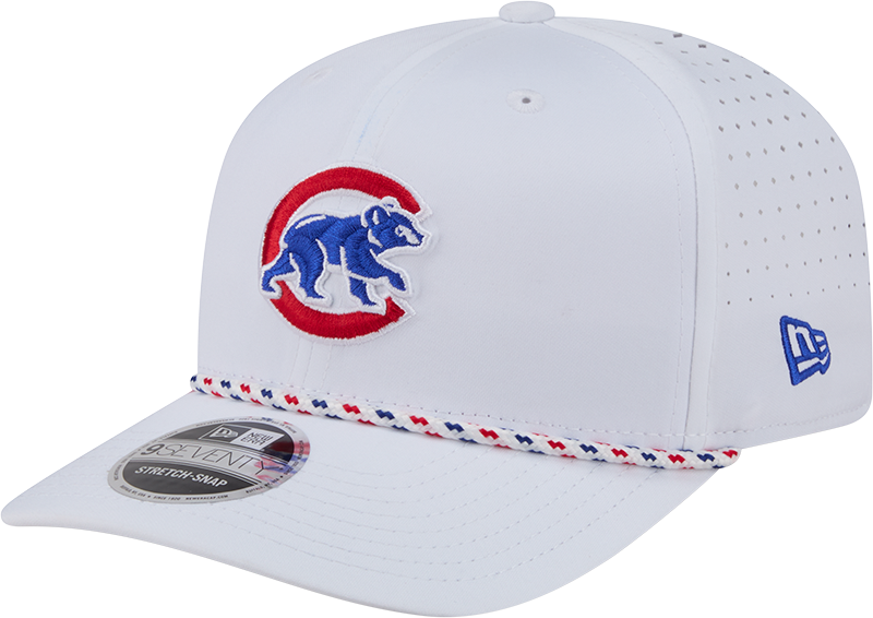 Chicago Cubs New Era White Sport Rope 9SEVENTY Stretch Snap Adjustable Hat-Walking Bear product image 1, provided for visual