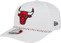 Chicago Bulls New Era White Sport Rope 9SEVENTY Stretch Snap Adjustable Hat product image 1, provided for visual reference