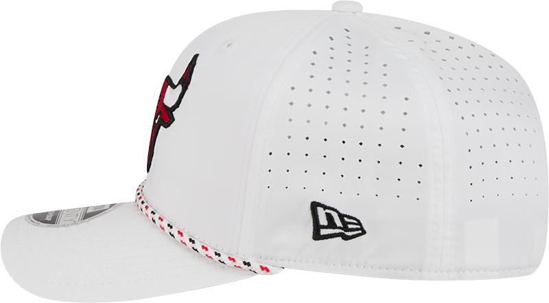 Chicago Bulls New Era White Sport Rope 9SEVENTY Stretch Snap Adjustable Hat product image 7, provided for visual reference