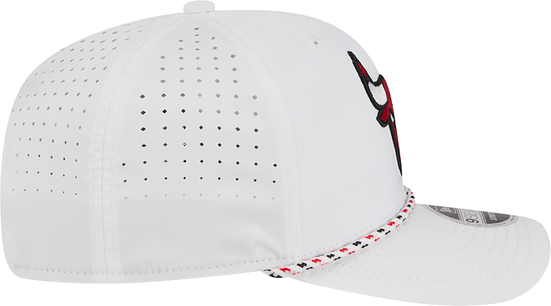 Chicago Bulls New Era White Sport Rope 9SEVENTY Stretch Snap Adjustable Hat product image 6, provided for visual reference